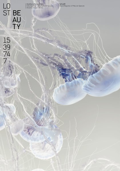 Poster series »Lost Beauty« based on the AphiaID of the World Register of Marine Species ©2023 by Hesse ©2023